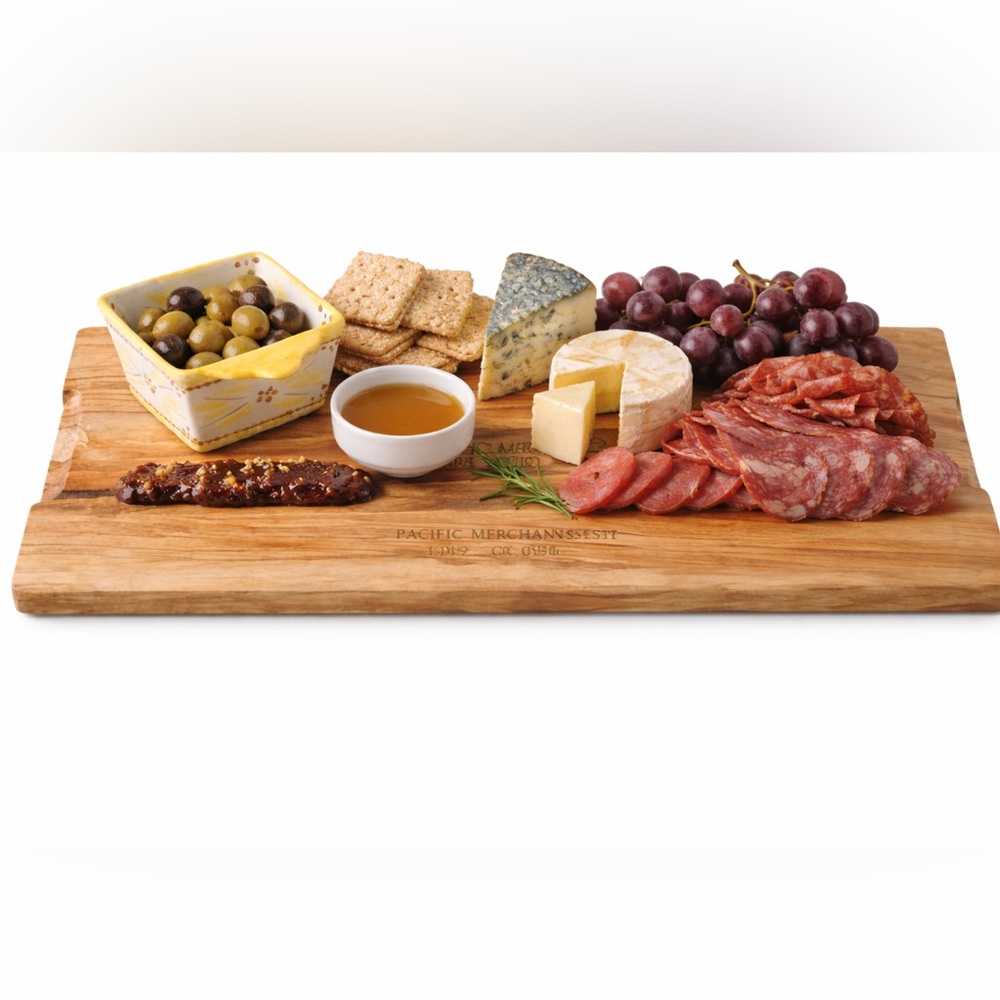 Pacific Merchants Olive Wood Charcuterie Board 20x8